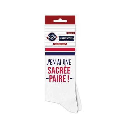 Sacrée Paire Chaussettes à paillettes