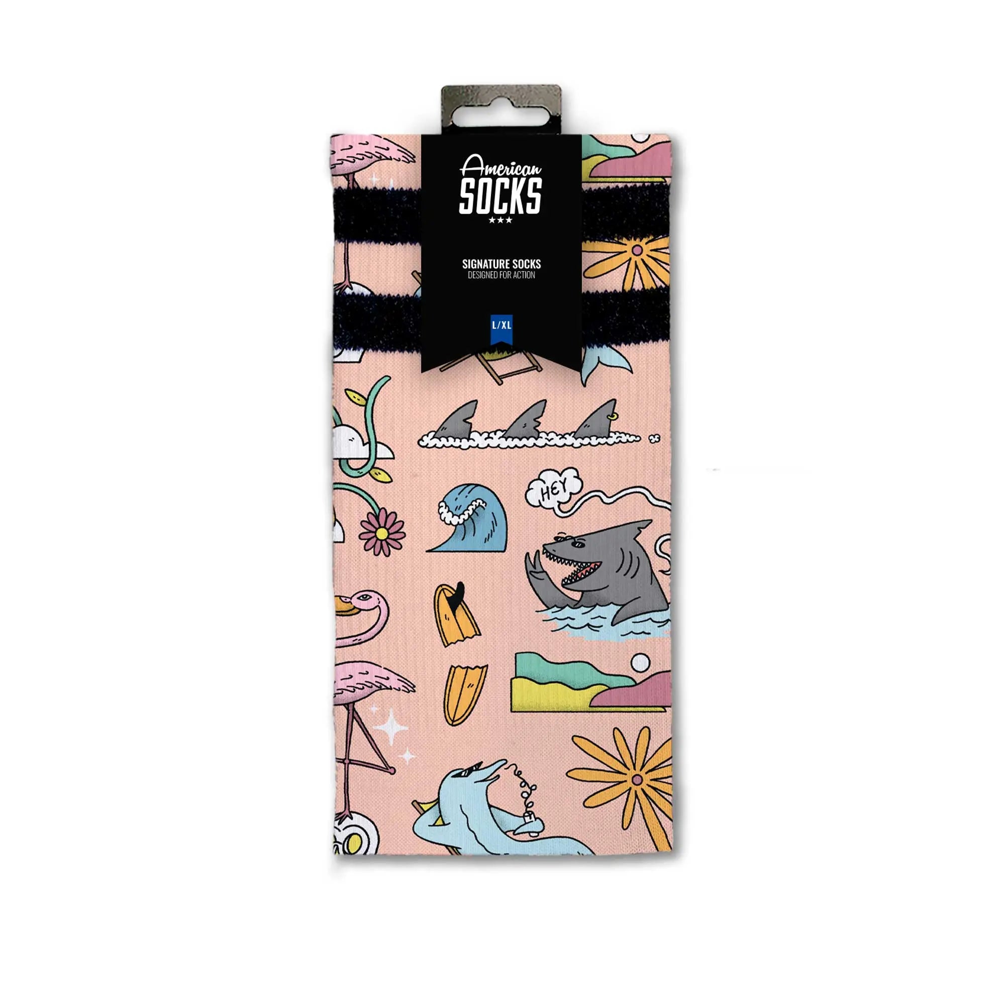 Sharks Are Friends American Socks