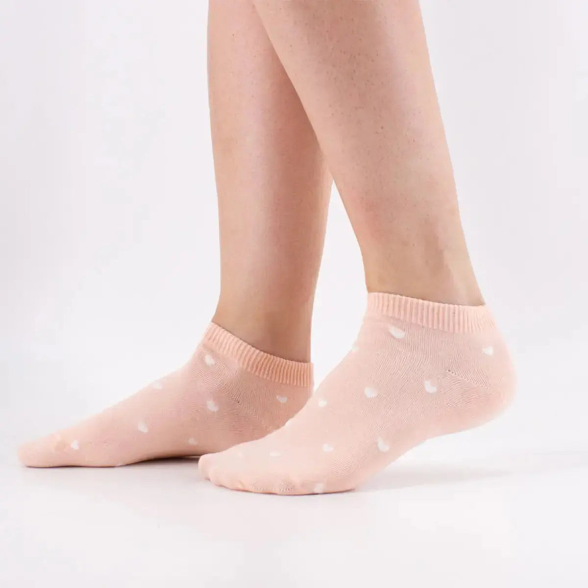 Socquettes Petits Cœurs - Rose - FunkyFeets