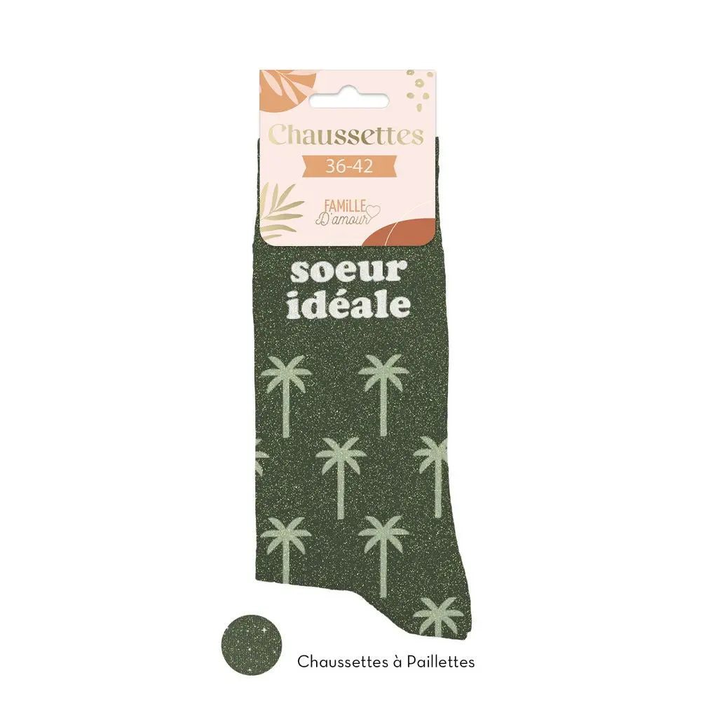 Soeur idéale Chaussettes à paillettes