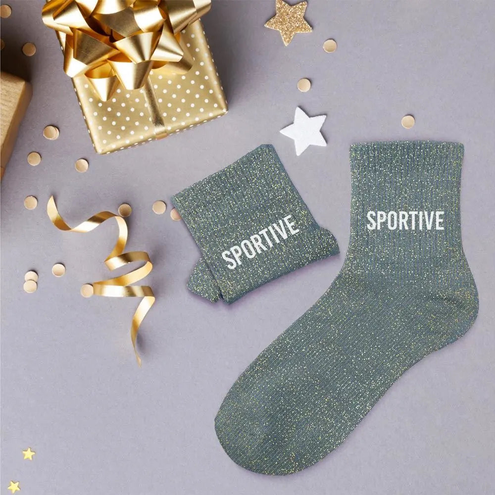 chaussettes à paillettes funky feets