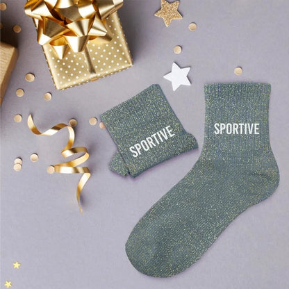 chaussettes à paillettes funky feets