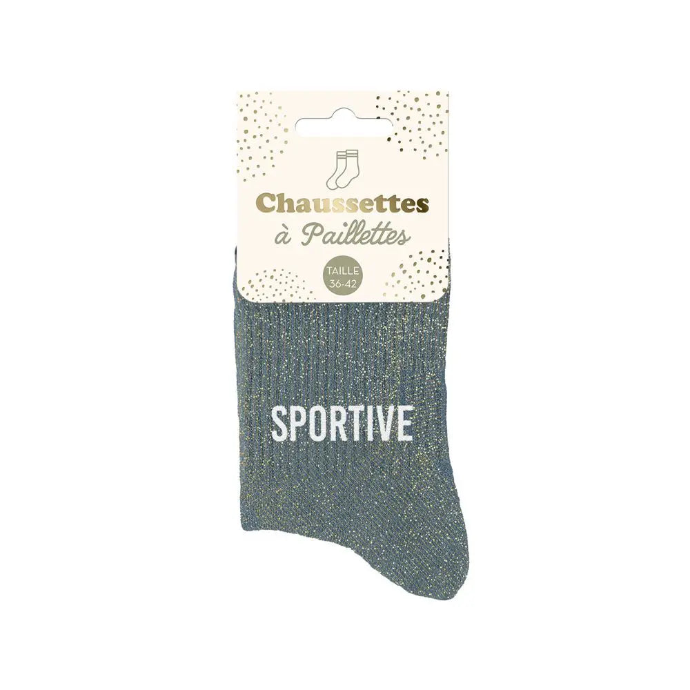 chaussettes à paillettes funky feets