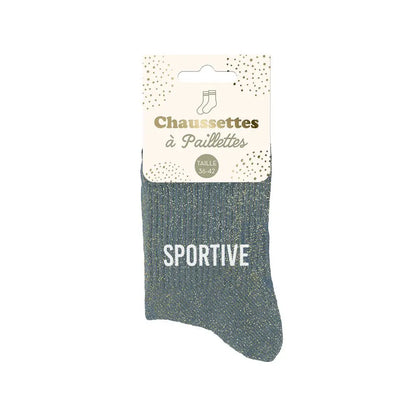 chaussettes à paillettes funky feets