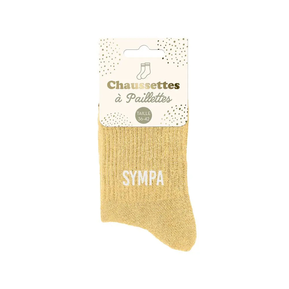chaussettes à paillettes funky feets