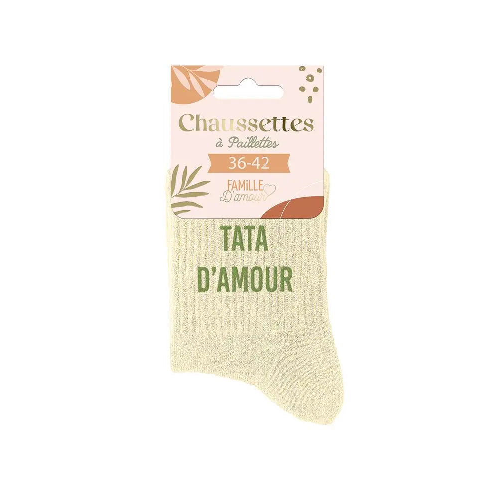 Tata d'amour Chaussettes à paillettes