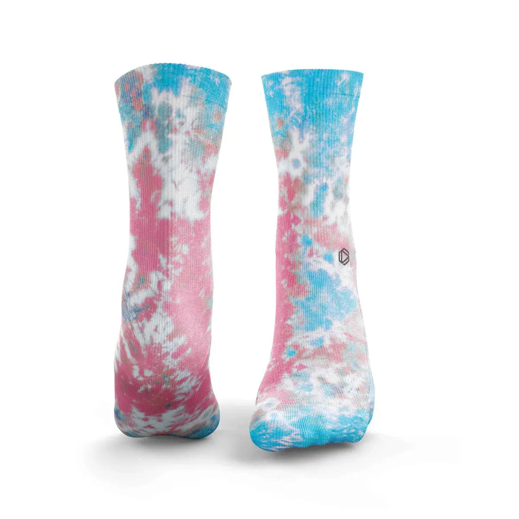 Tie Dye 3.0 - Red & Blue - FunkyFeets