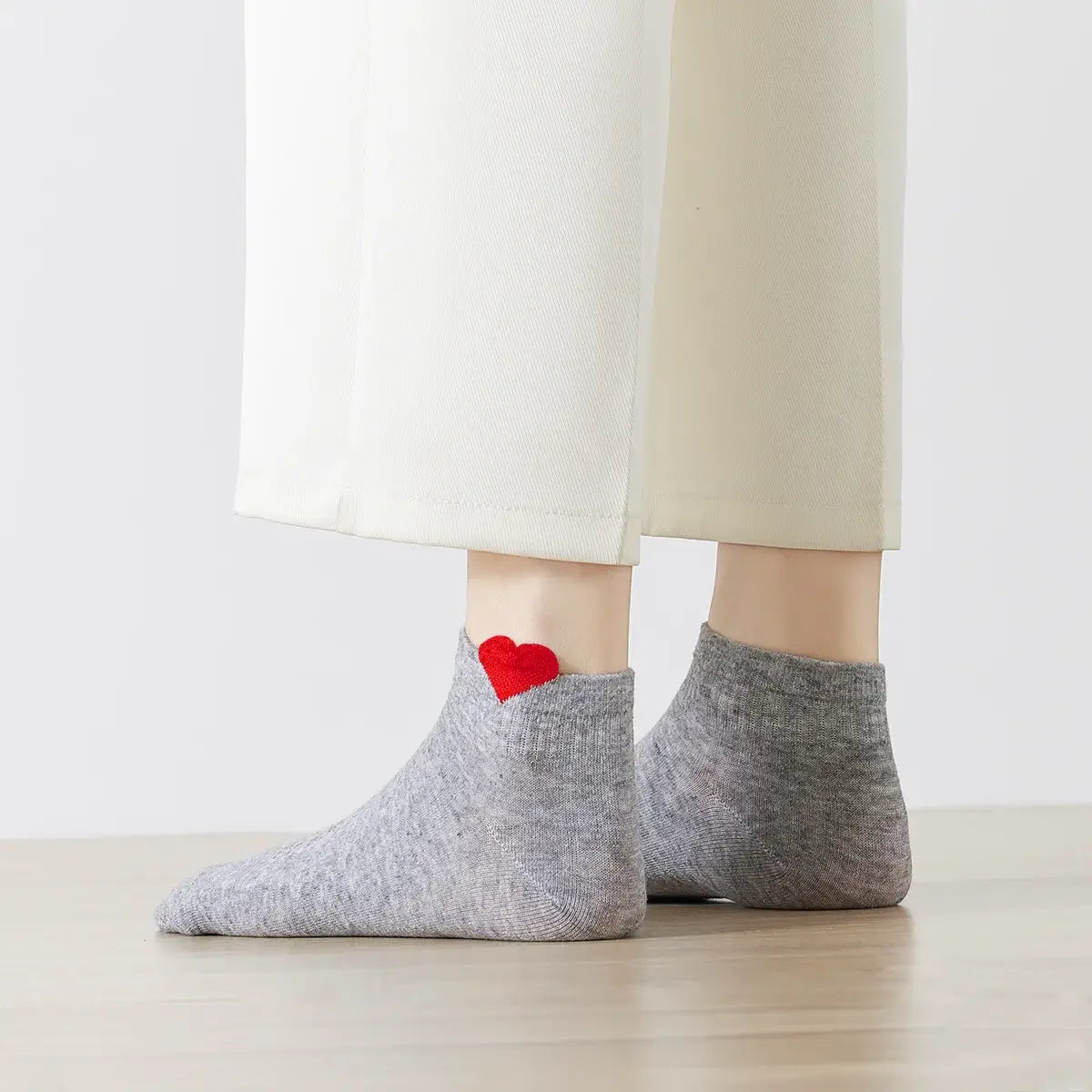 Petit Coeur - Gris - FunkyFeets
