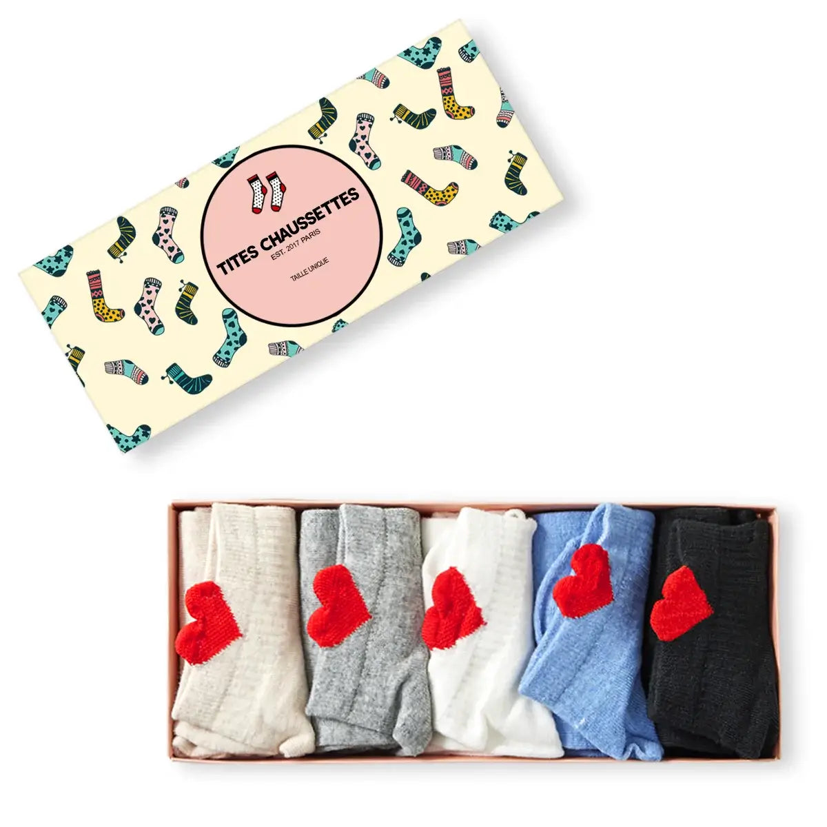 Petit Coeur - Gris - FunkyFeets