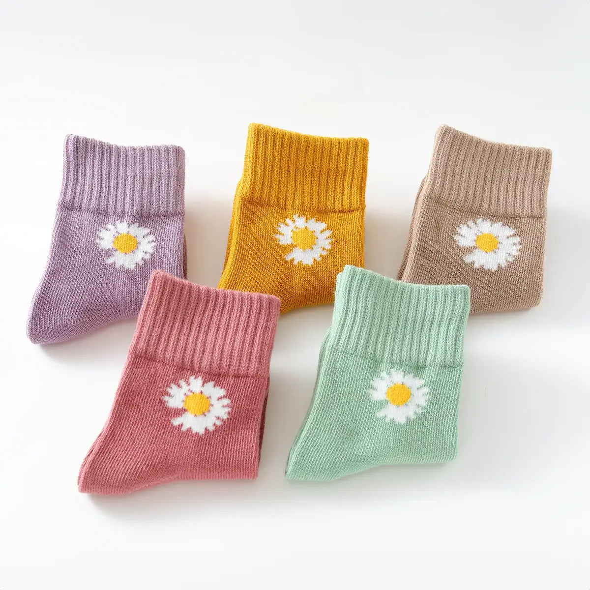 Chaussettes Longues Marguerite Enfants (Lot 5 paires) - FunkyFeets
