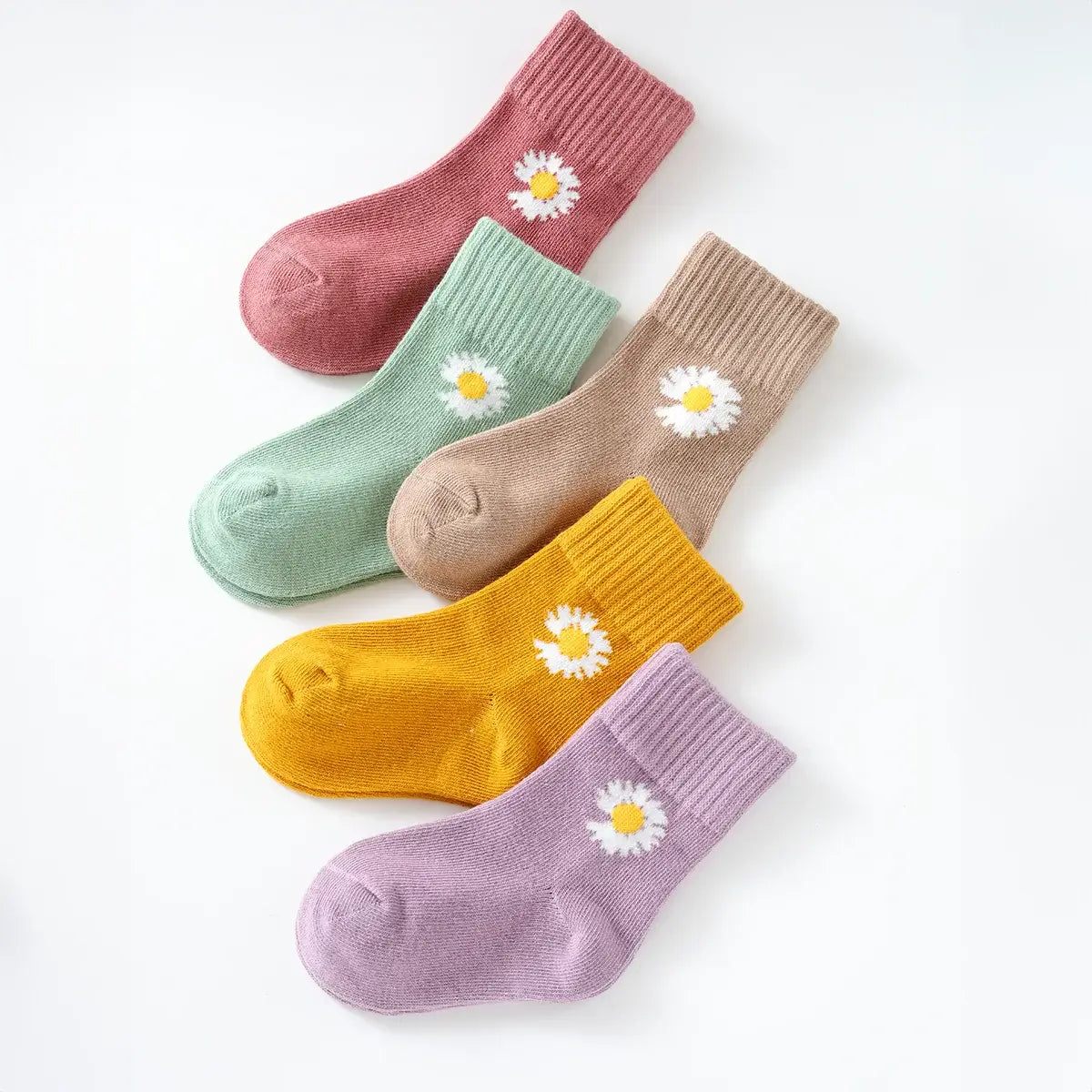 Chaussettes Longues Marguerite Enfants (Lot 5 paires) - FunkyFeets