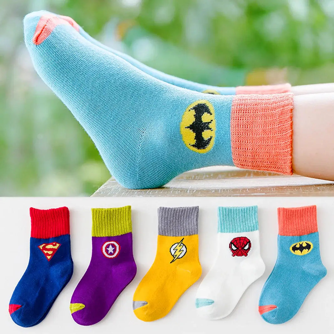Super Héros Enfants (Lot 5 paires) - FunkyFeets