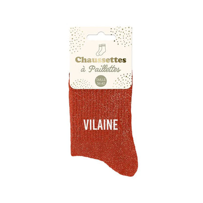 chaussettes à paillettes funky feets