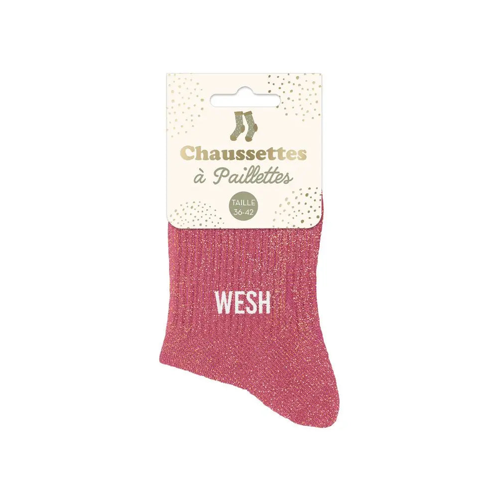 Wesh Chaussettes à paillettes