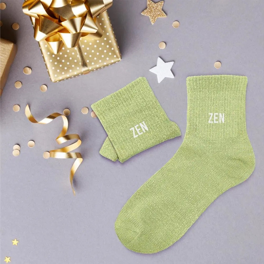 chaussettes à paillettes funky feets
