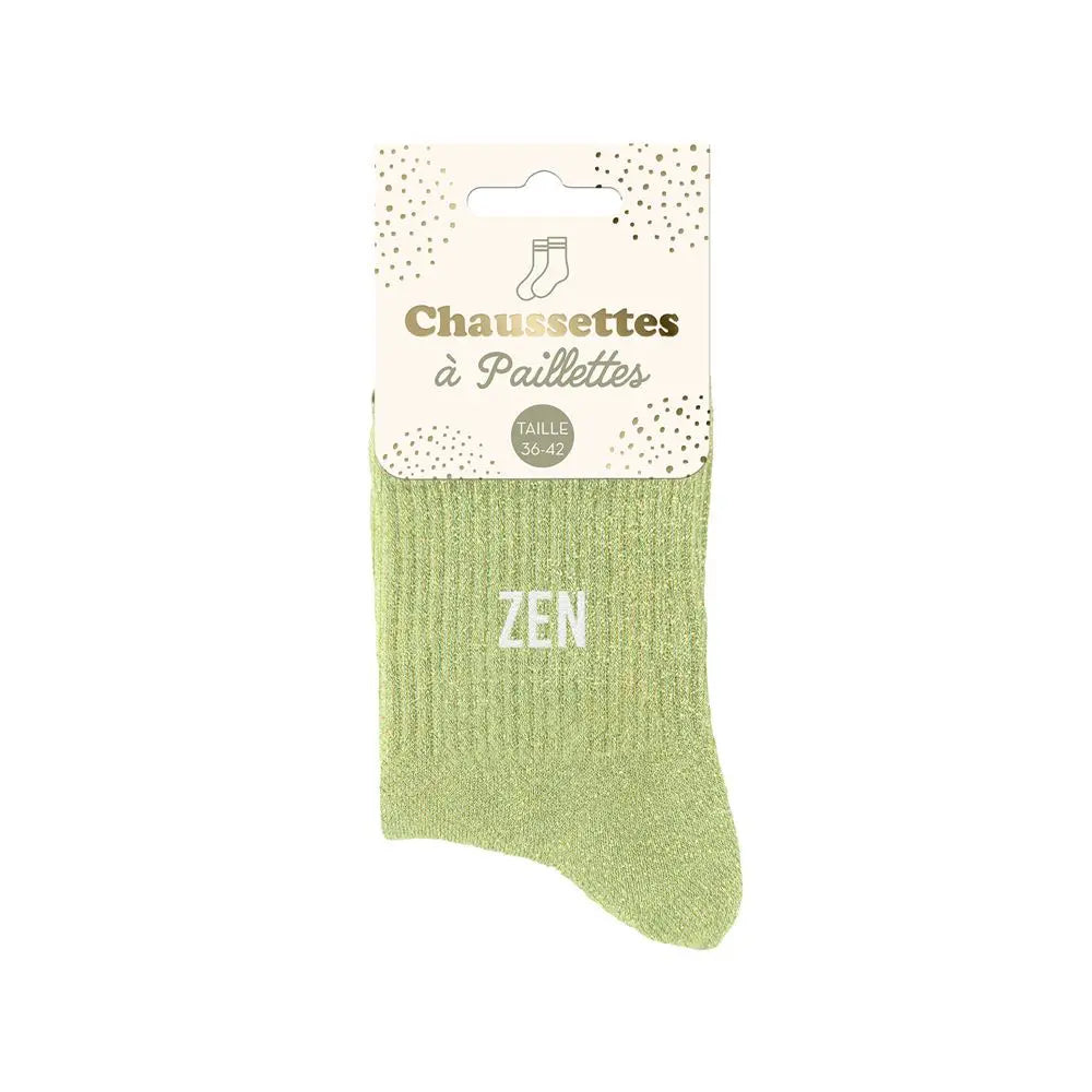 chaussettes à paillettes funky feets