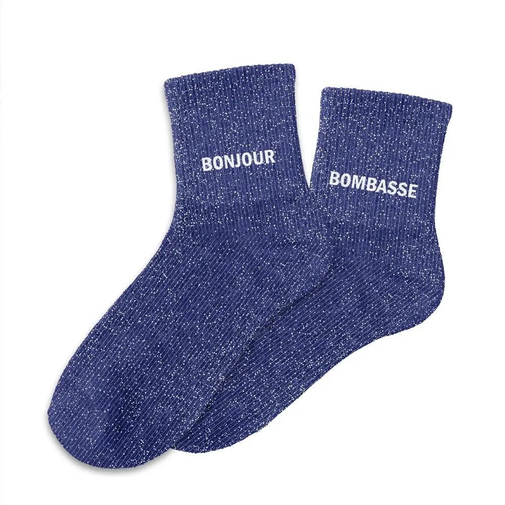 Chaussettes à Paillettes - Bonjour Bombasse - FunkyFeets