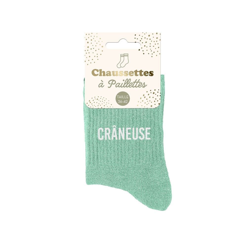 Chaussettes à Paillettes - Crâneuse - FunkyFeets