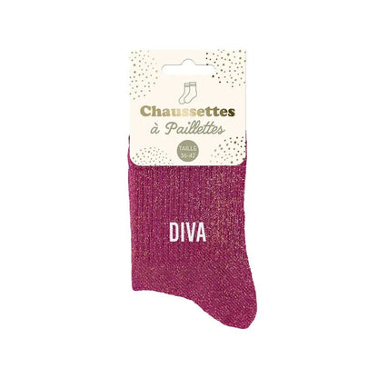 Chaussettes à Paillettes - Diva - FunkyFeets