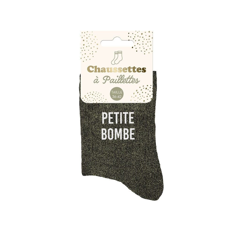 Chaussettes à Paillettes - Petite Bombe - FunkyFeets