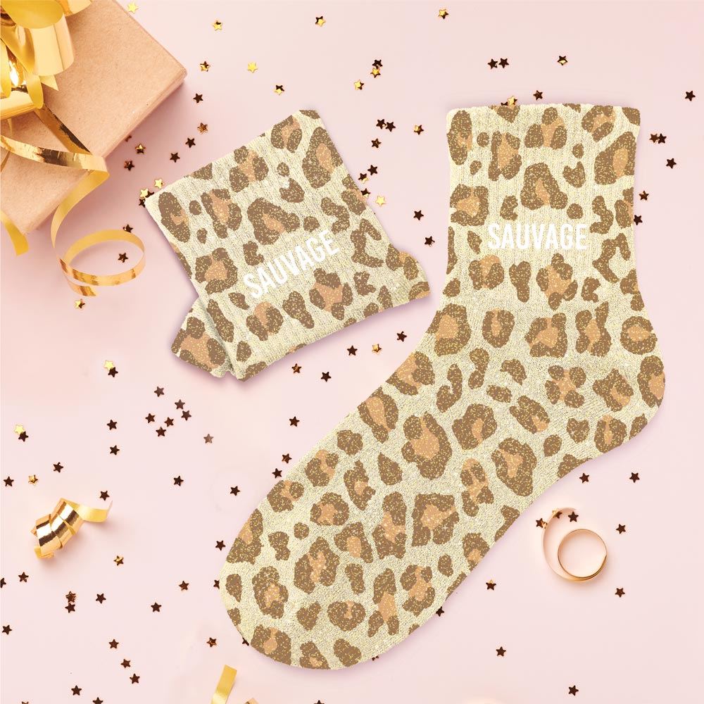 Chaussettes à Paillettes - Sauvage - FunkyFeets