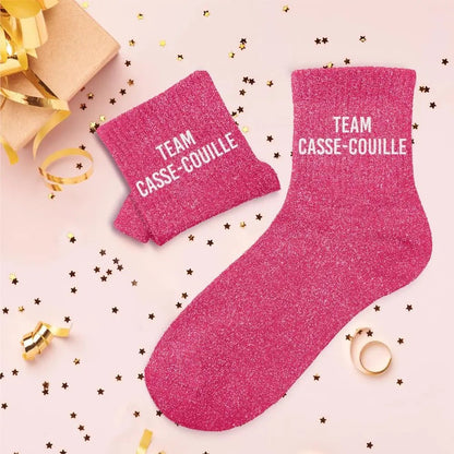 Chaussettes à Paillettes - Team Casse Couille - FunkyFeets
