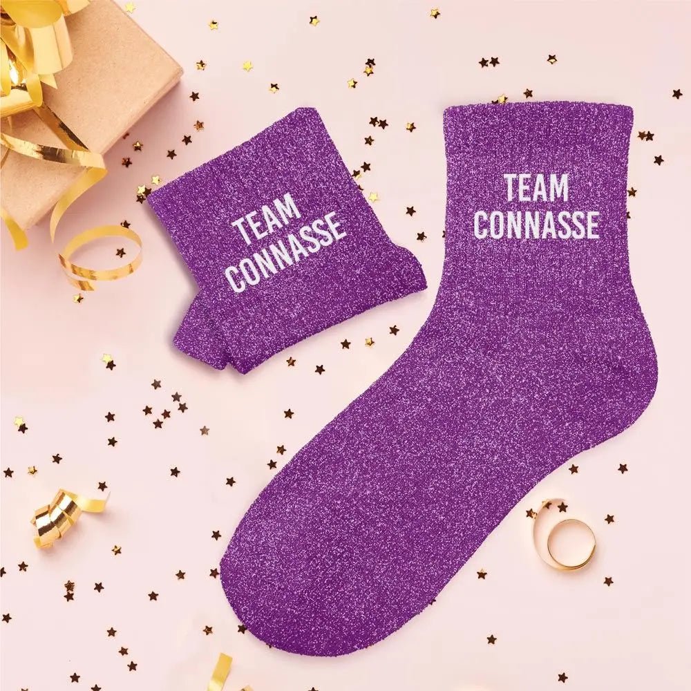 Chaussettes à Paillettes - Team Connasse - FunkyFeets