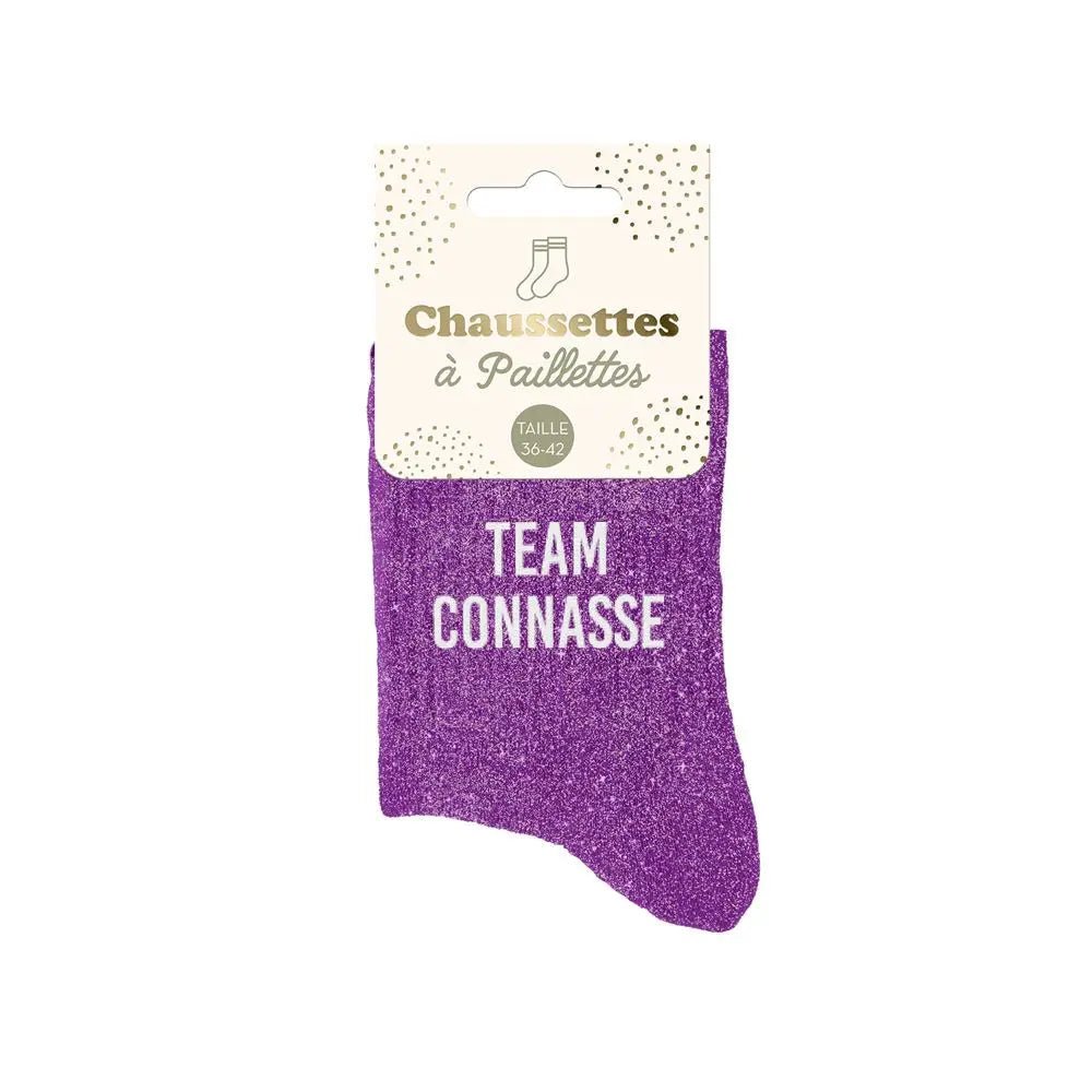 Chaussettes à Paillettes - Team Connasse - FunkyFeets