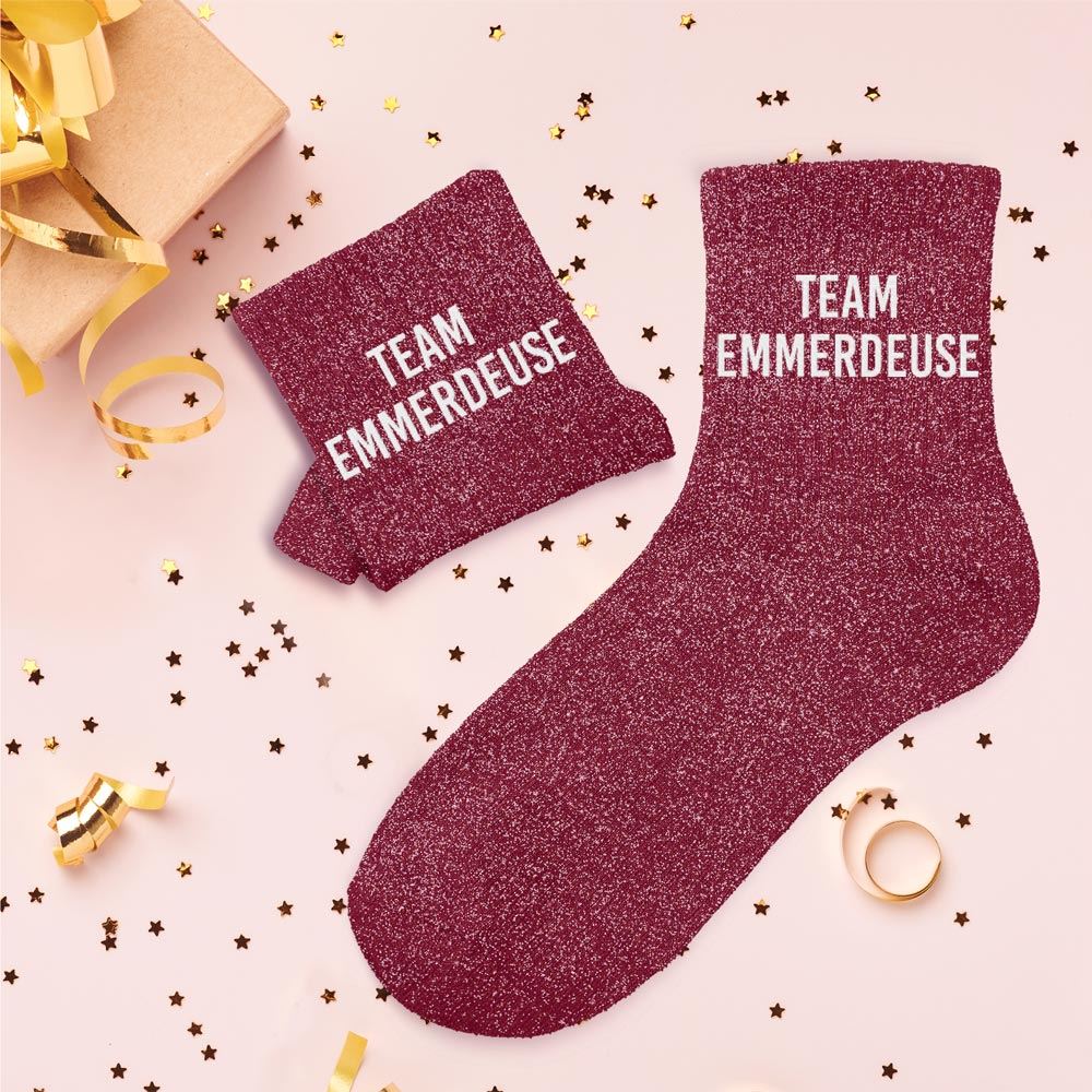 Chaussettes à Paillettes - Team Emmerdeuse - FunkyFeets