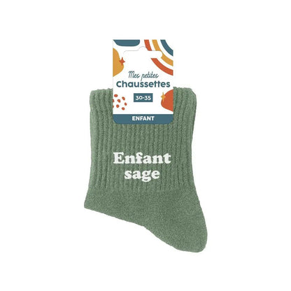 Chaussettes Enfant Sage - FunkyFeets