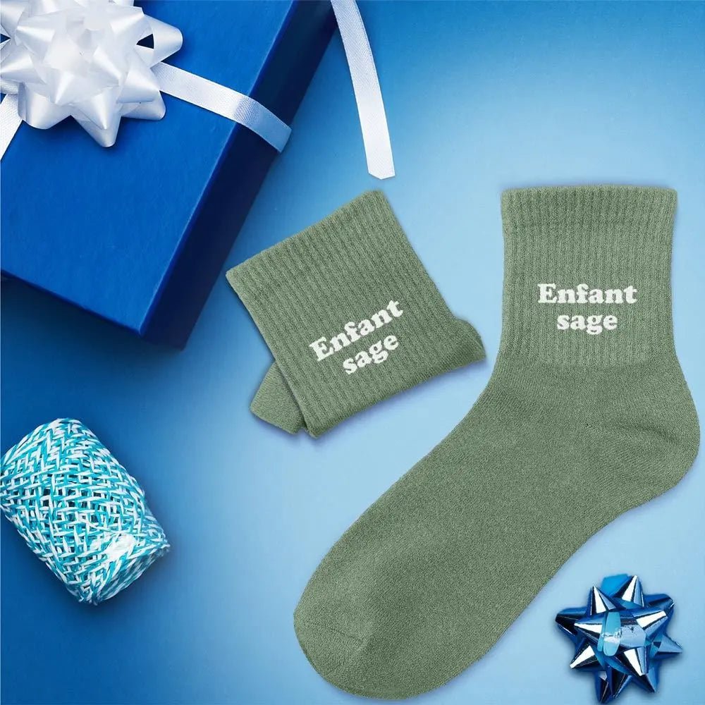 Chaussettes Enfant Sage - FunkyFeets