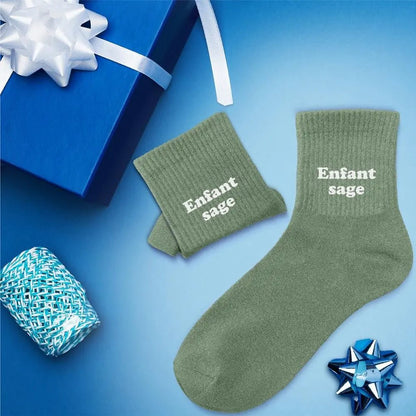 Chaussettes Enfant Sage - FunkyFeets