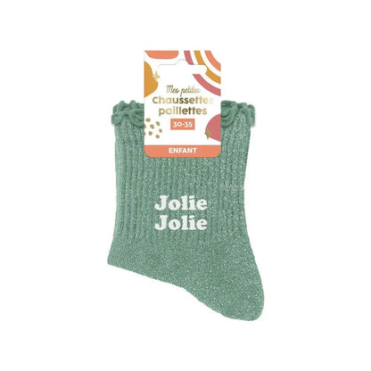 Chaussettes Paillettes Enfant Jolie - FunkyFeets