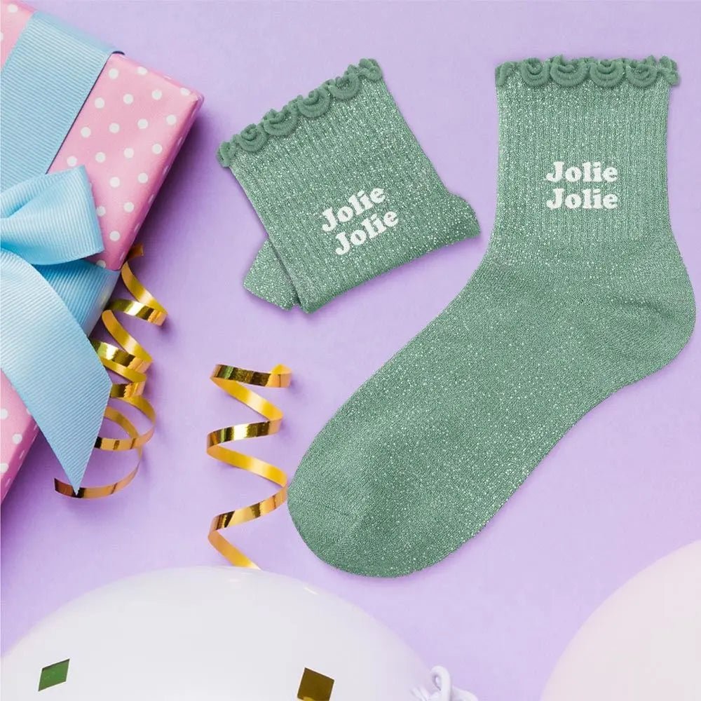 Chaussettes Paillettes Enfant Jolie - FunkyFeets